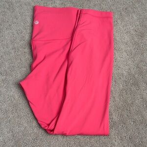 Coral Lululemon High-Waisted Leggings